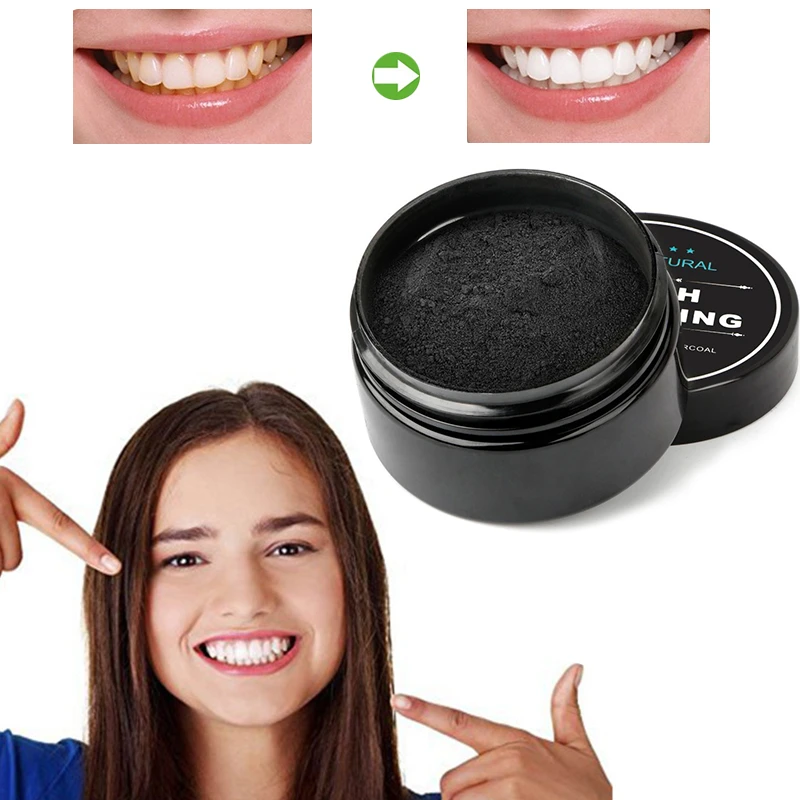 30g Teeth Whitening Powder Toothpastes Strong Whitening Tooth Powder Charcoal Oral Hygiene Care
