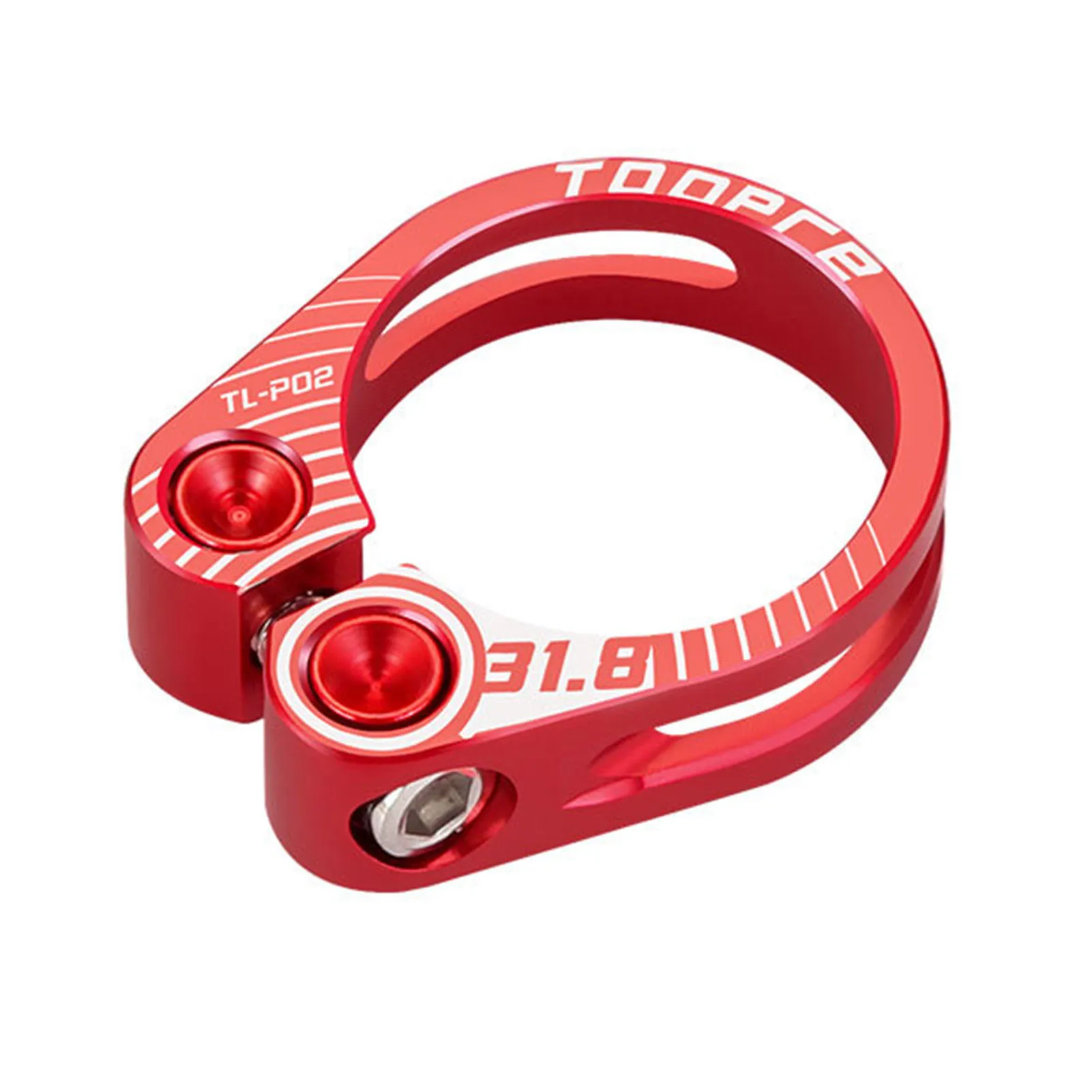 Aluminiumlegierung Rennrad Sattelklemme Schnellspanner Klemme Radfahren Sattelrohr Clip für die meisten Fahrräder Rennräder 31,8 mm 34,9 mm – Detail 4