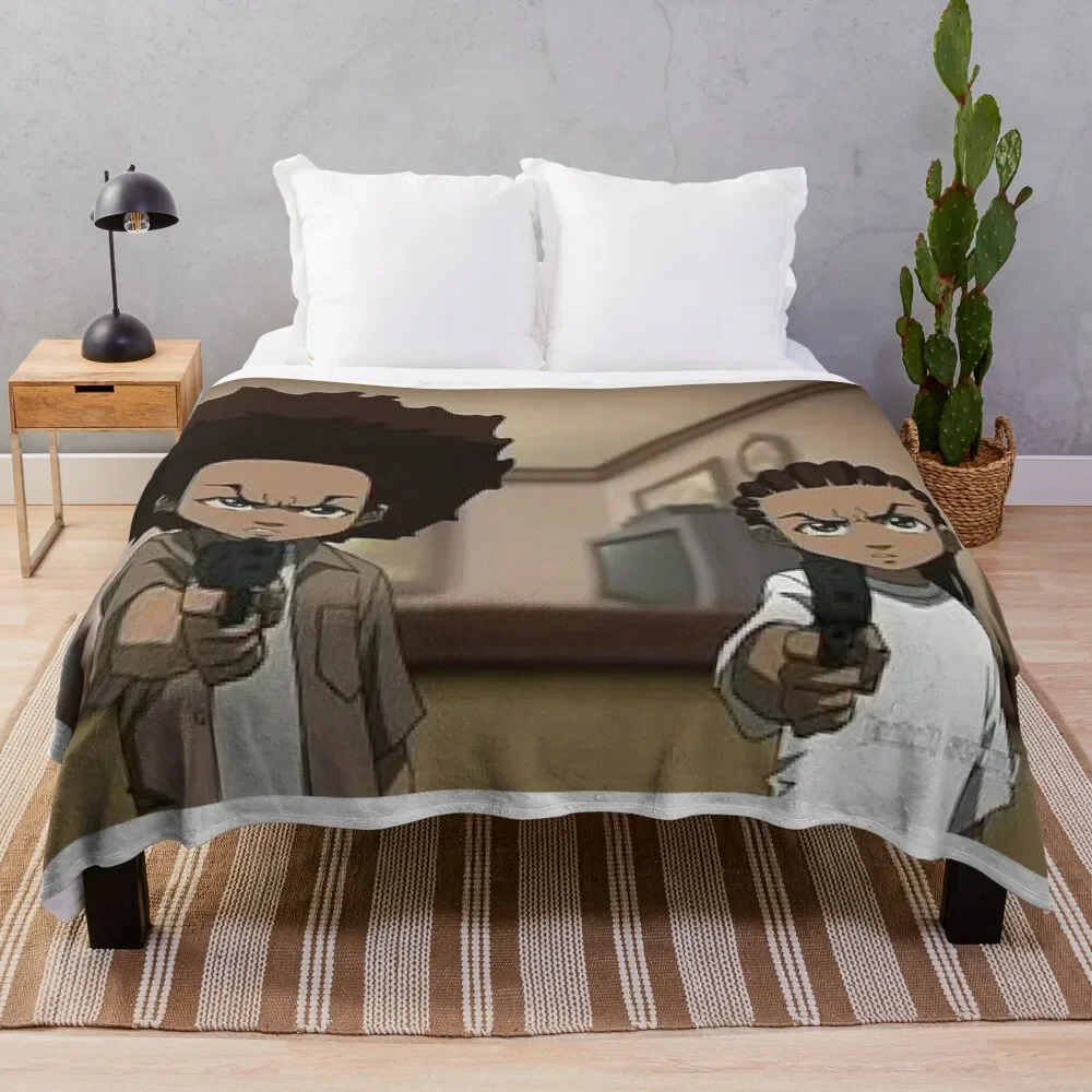 

Пледы The Boondocks Huey и Raymond, пледы, пледы для диванов, одеяла для младенцев
