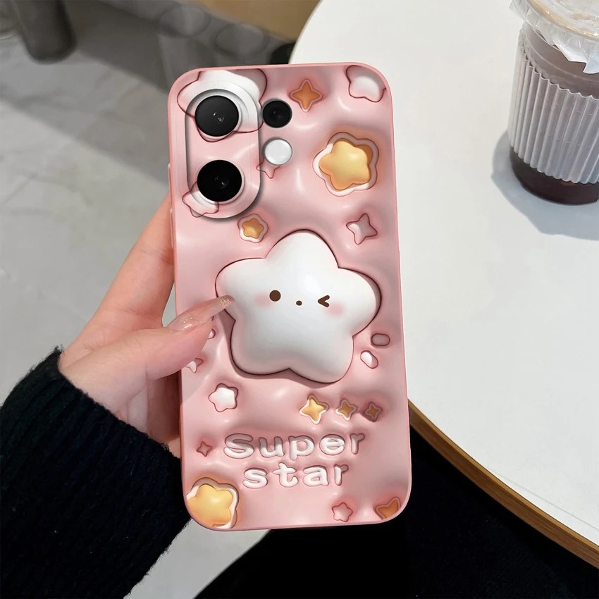 Beautiful Clouds Pattern Liquid Silicone Soft Back Phone Case - Anti-Slip Bumper