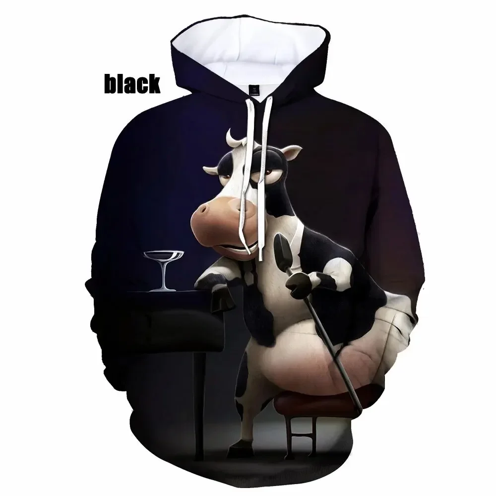 thumbnail image 1 of Sudadera con capucha de otoño para hombre, nueva sudadera con estampado 3D de vaca, sudadera con capucha informal de calle de vaca, sudadera de manga larga de tendencia de gran tamaño para hombre, 1 of 4