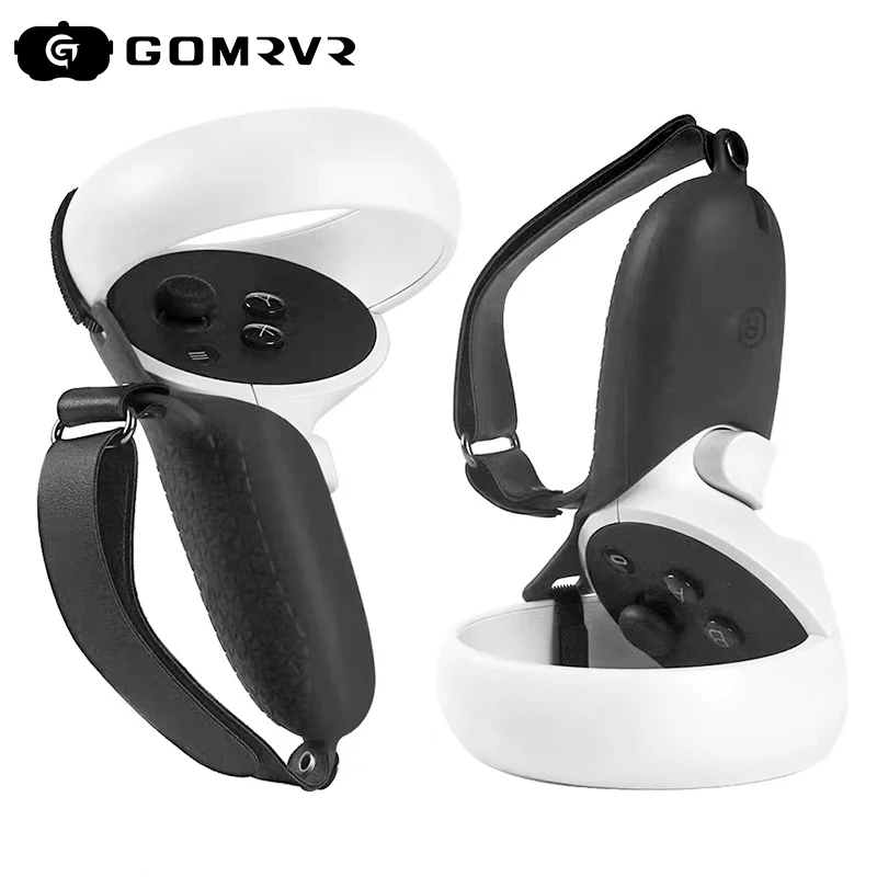 Gomrvr Vr Accessoires Beschermhoes Voor Oculus Quest 2 Grip Vr Controller Case Met Knuckle Band Impugnatura Impugnatura Per Oculus Quest 2