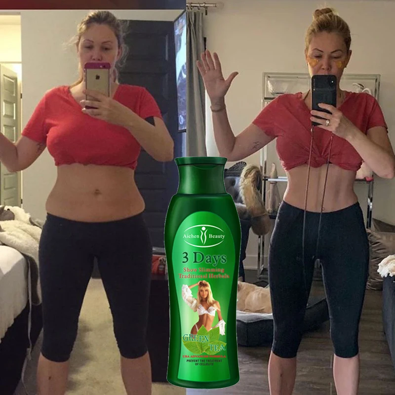 200ml 3 Days Green Tea Coffee Pepper Slimming Cream Gel Fat Burner Fast Weight Loss Anti Fat Burning Cream