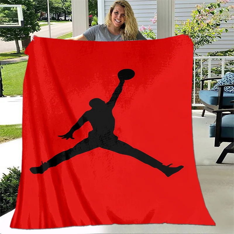 Modern Flannel Blanket Gedruckt Bettdecke Geschenk Cover Basketball Art Soft Plush Sofa Bed Throwing Cartoon Picnic Blankets