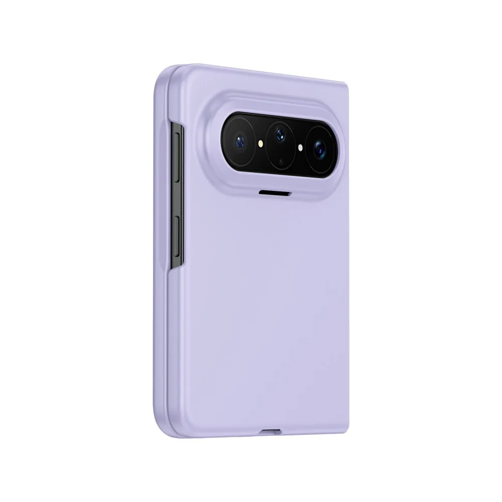 Sleek Skin Feel Shockproof Phone Case - Solid Color Hard Shell Protective Back Cover