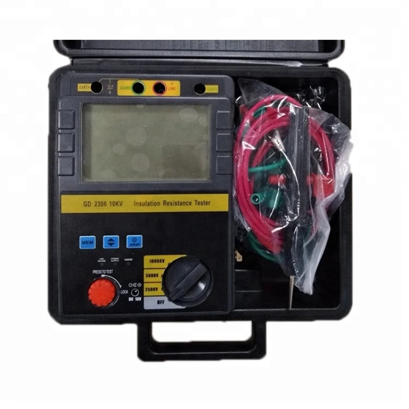 

GD-2306 10 kv mega ohm meter digital megger insulation tester high voltage