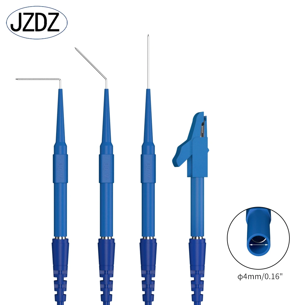 JZDZ Multimeter Test Lead Kit Alligator Clips to 4MM Banana Plug Test Probe Kit Electrical Tools 20pcs 25pcs 8006 multimeter test leads kits