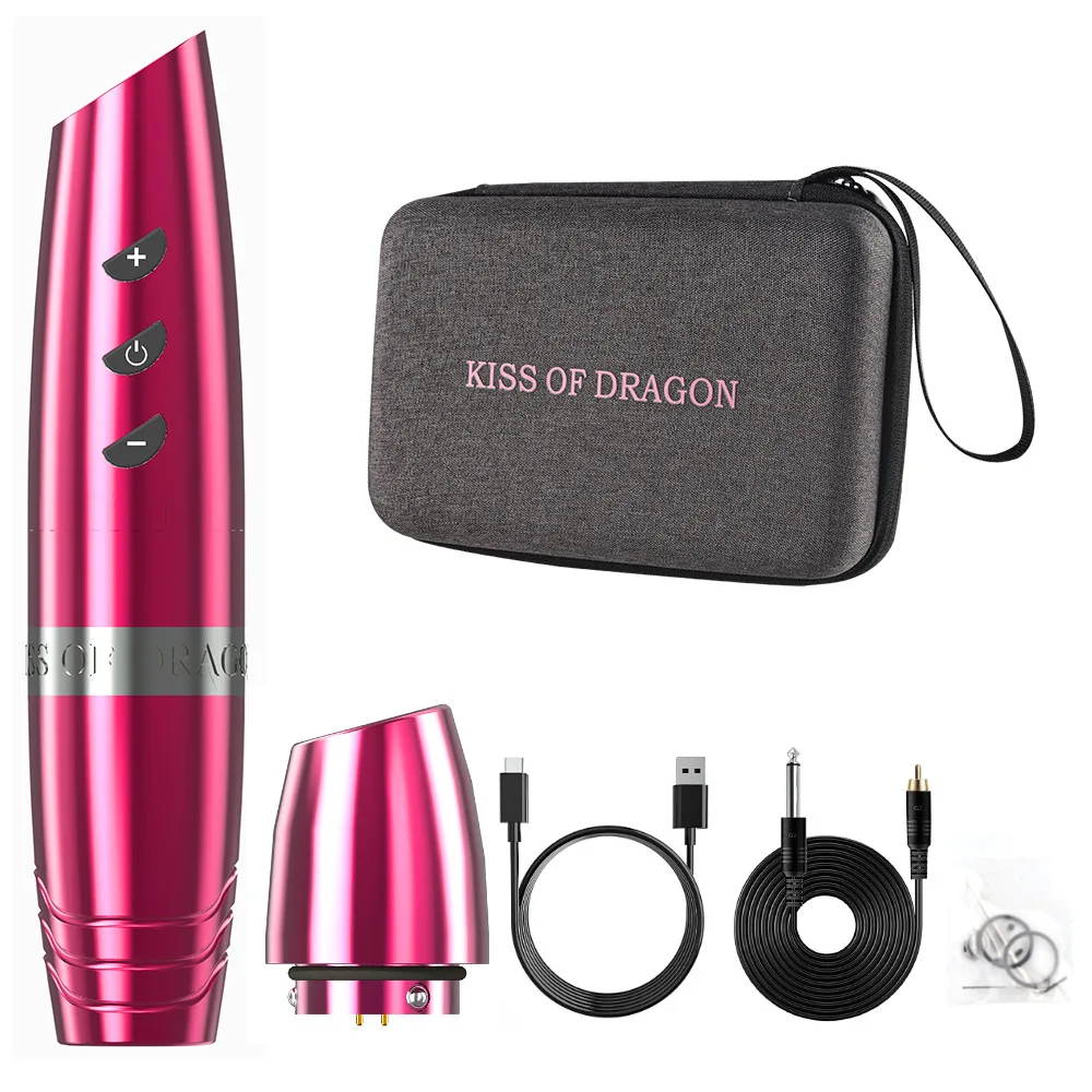 

Professional Portable Wireless Eyebrow Tattoo Machine Pen Powerful Motor LED Display Permanent Makeup Lips Eyeliner Body Artist