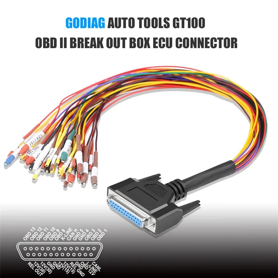 

Кабель для Godiag GT100 разноцветный свитер DB25 для Godiag GT100