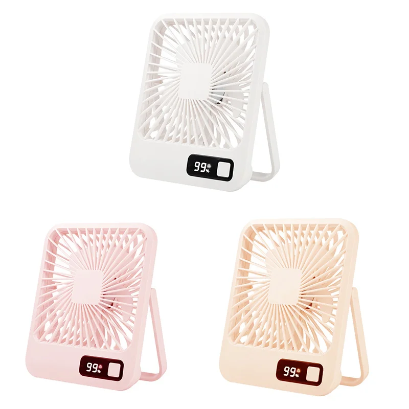 

Digital Desktop Convenient Home Student Dormitory Office Mute Portable Multifunctional Charging Mini Fan