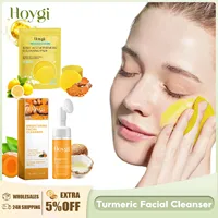 Turmeric Cleansing Pads Oil Control Exfoliating Daily Cleaning Fade Dark Spot Shrink Pores Smooth Moisturizing Facial Cleanser 1