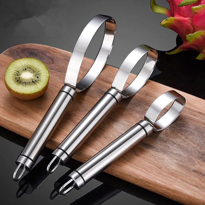Stainless Steel Mango Cutter Peeler Manual Fruit Kiwi Watermelon Corer Remover Coring Diced Salad Tool Kitchen Gadget