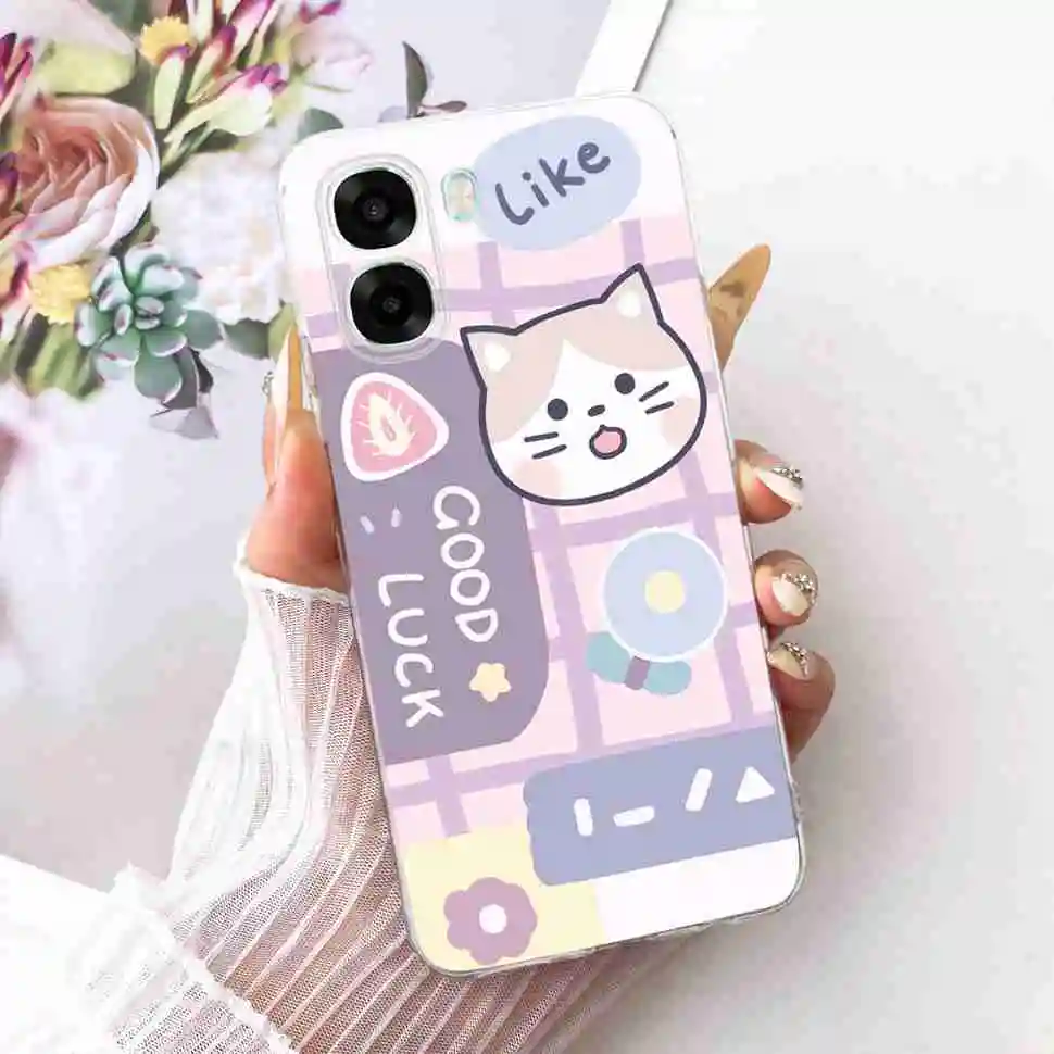 Cute Patterned Matte Soft Silicone Phone Case