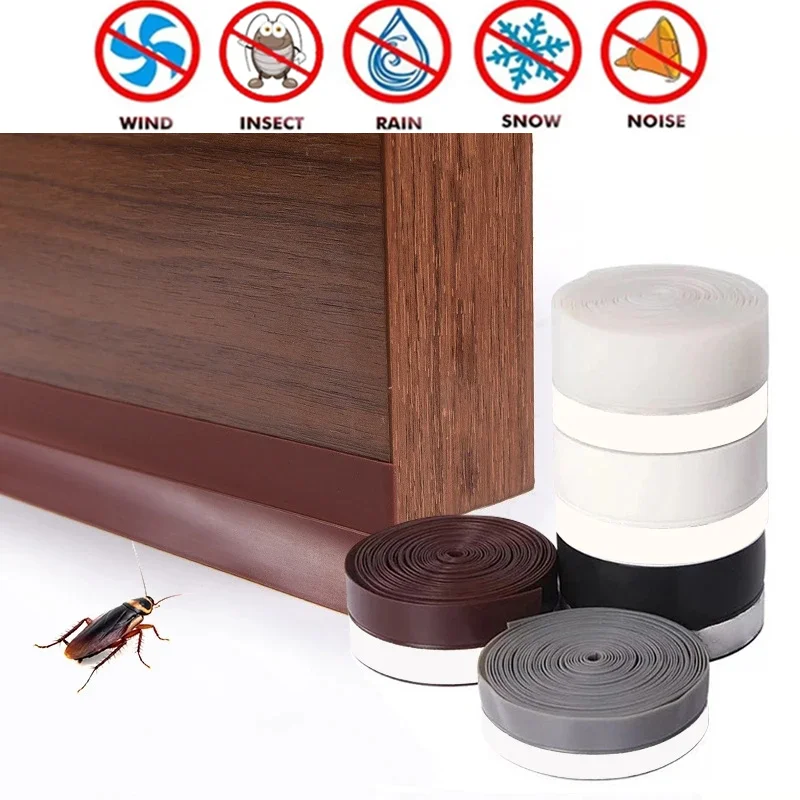 Self Adhesive Door Bottom Seal Strip Window Rubber Seal Soundproof
