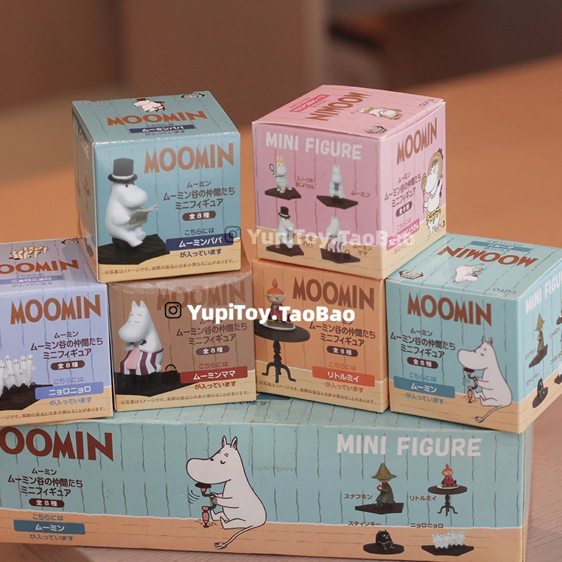Moomin Family Mini Scene Ornaments - Collectible Action Figures