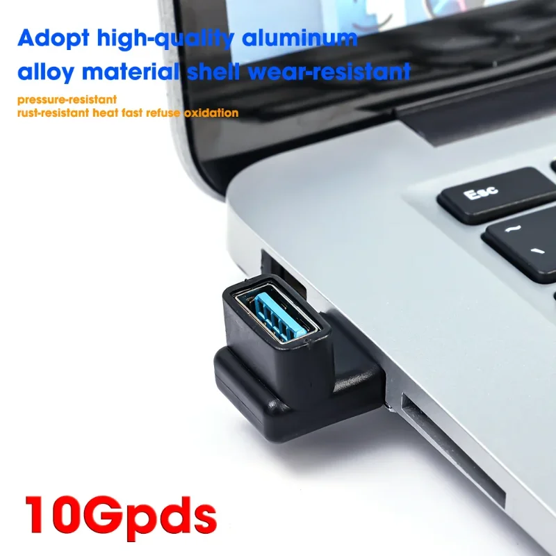 Usb용 U 자형 직각 어댑터-타입 C USB C-타입 C 어댑터 범용 L-모양 USB A Male-USB A Female 변환기