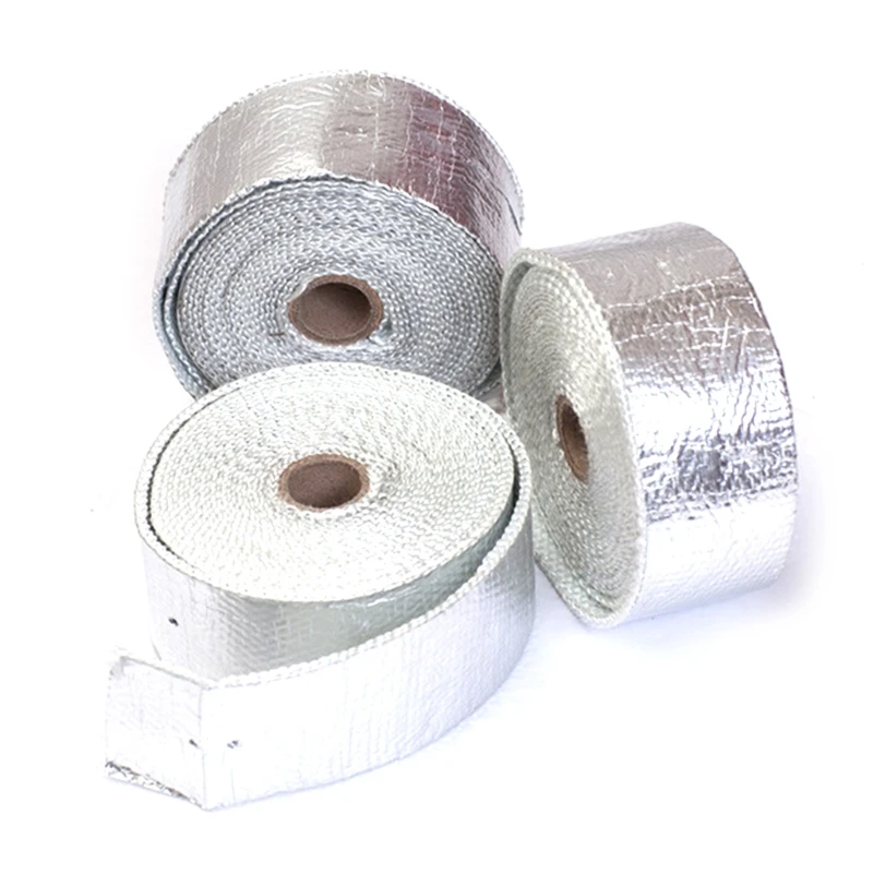 Quinlirra New 2.5CM 5M Titanium Exhaust Heat Wrap Roll For Motorcycle Fiberglass Heat Shield Tape With Stainless Ties 4 Ties Kit Hot F27b9a9a 4de8 4f76 9b0c B78e2ad78fb9.52418bc0183ede236059470bf12cfade