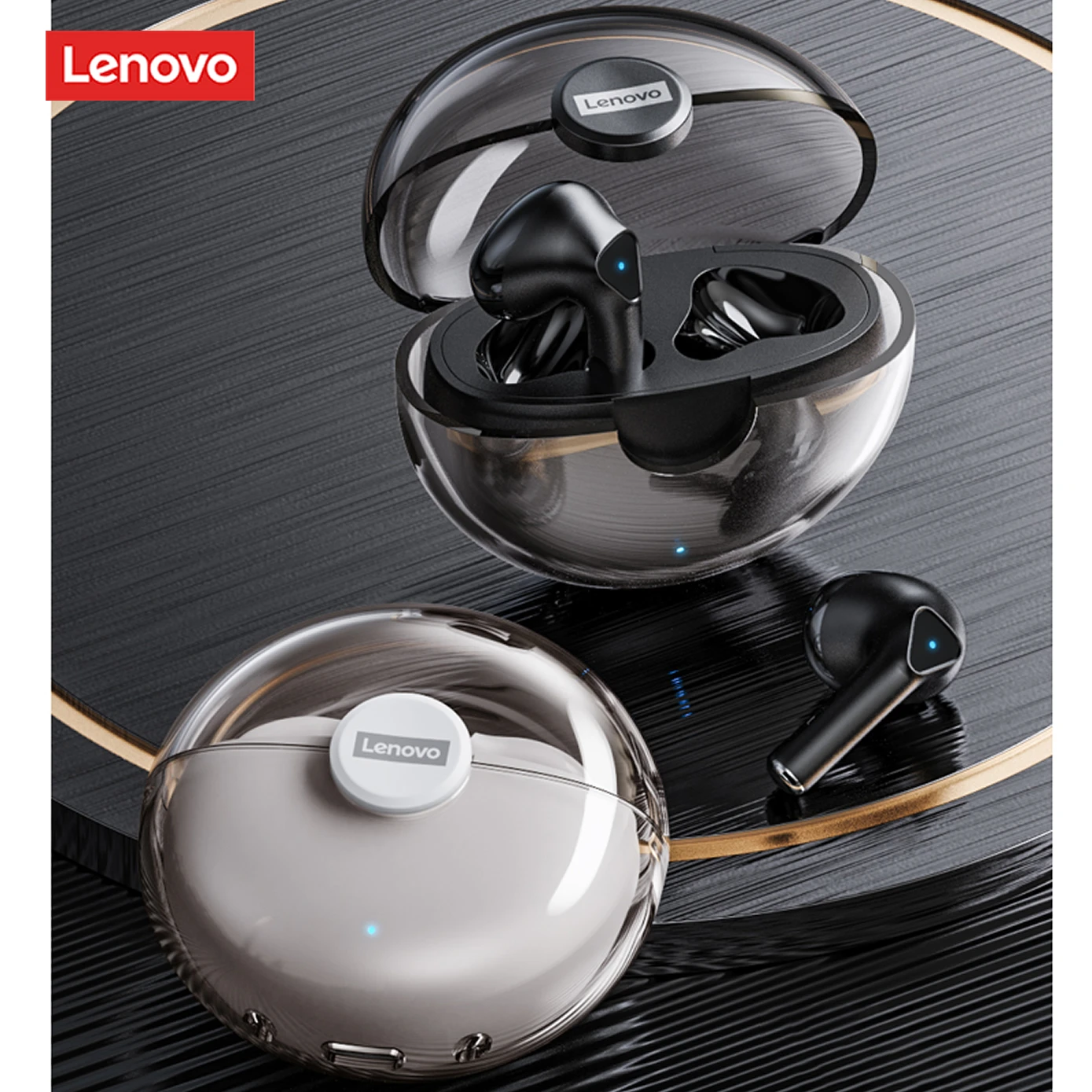 

TWS-наушники Lenovo LP80 с поддержкой Bluetooth и микрофоном