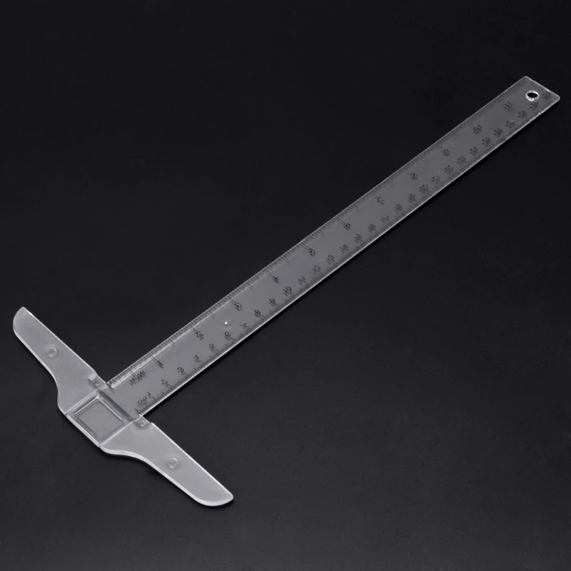 

Clear Acrylic T-Square Ruler for Easy Reference While Crafting T-Square Ruler Handtool In Both Inches&Metric Measurement
