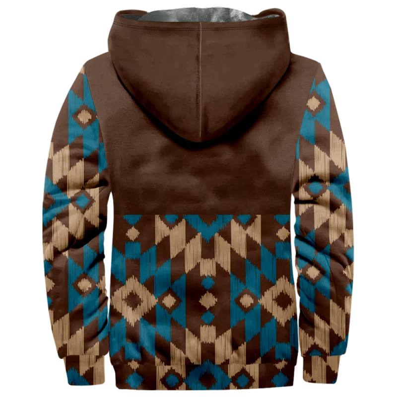 New Totem Italian Cotton Coat Hooded Sweater Casual Print Long Sleeve Zipper Sweater Thick Cotton Coat Autumn and Winter a11