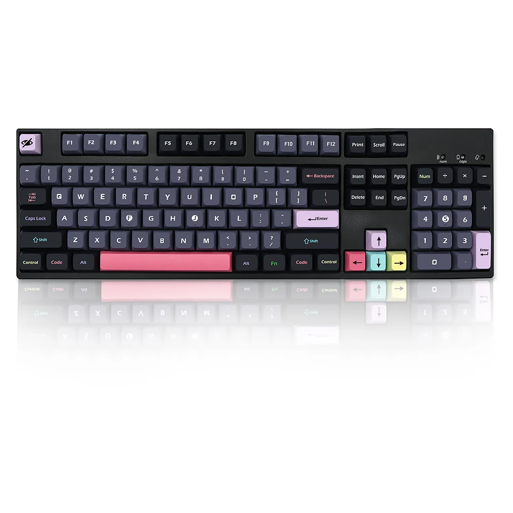 Chaves Drácula Keycaps Xda Dye-sub Tampão Chave para Dz60 Rk61 Gk64 68 75 84 980 104 Teclado Mecânico Gmk Iso Keycap 7u Barra de Espaço 135 - Imagem 4