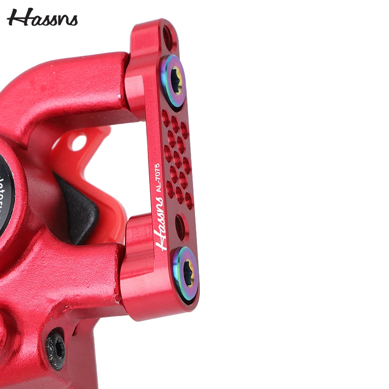 HASSNS Bicycle Disc Brake Adapter Road Bike CNC Disc Brake Converter Bracket Cycling Caliper Mount Titanium For 140 160mm Rotor