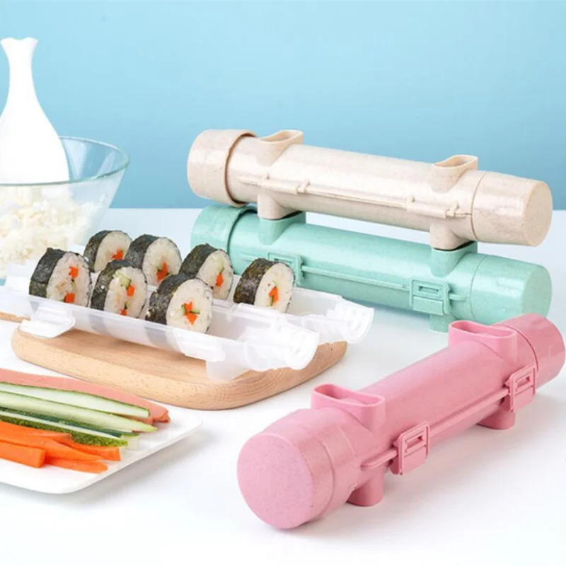 Kit Completo Para Hacer Sushi Bazooka - Incluye Alfombrilla, Rodillo, Cuchillo, Cuchara Y Palillos