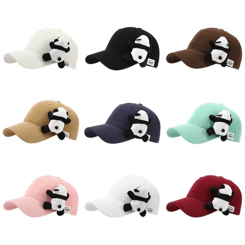 

Stuffed Animal Panda Baseball Hat for Exercise Soccer Running Sports
