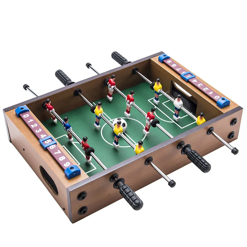 35*22*6.5CM Indoor Mini Soccer Tables Football Board Game Parent-Child Interaction Toys Wooden Four Poles Mini Table Football