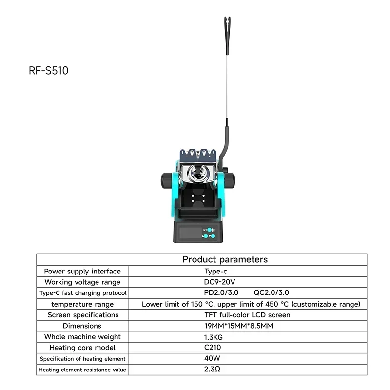 RF4 RF-S510 Intelligent Soldering Station 6