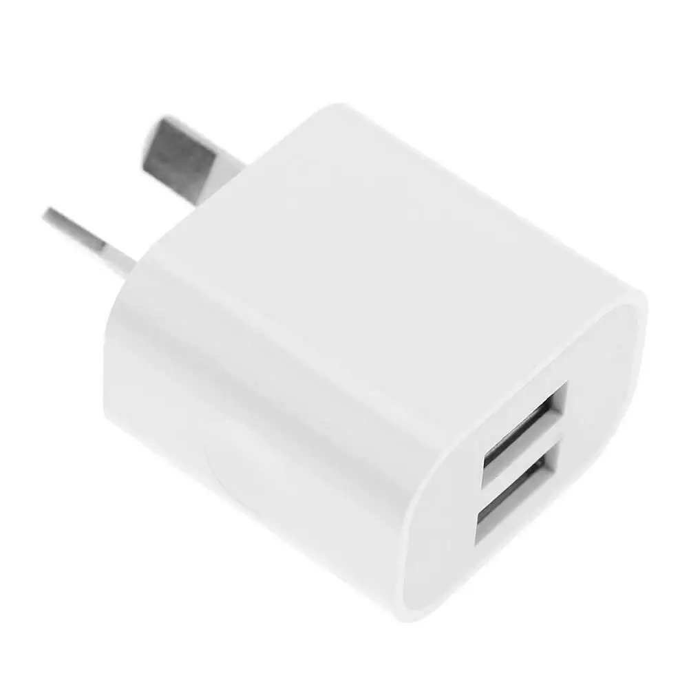 Dual Port USB Wall Charger AU Plug 5V/2.1A Power Adapter