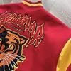 Hellstar  Records Werewolf Letterman Jacket Tiger and logo embroidery pattern 6