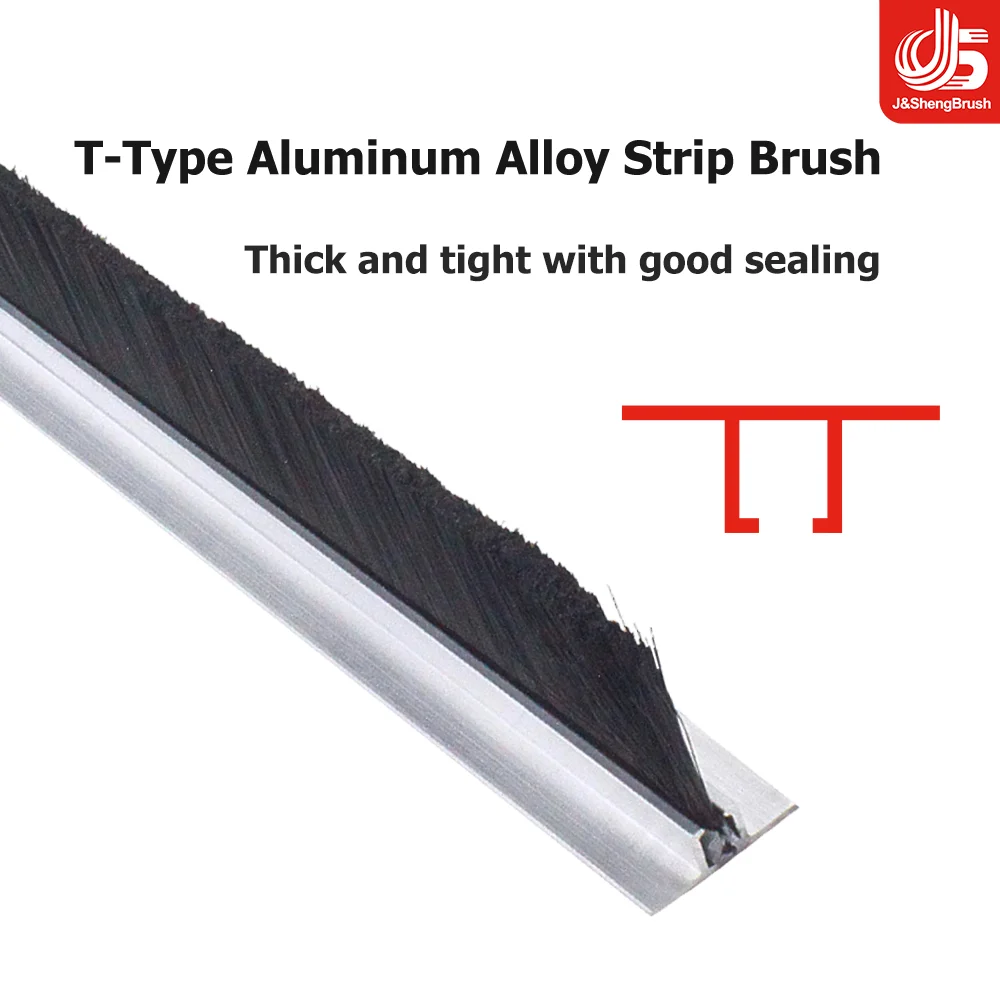 Aluminum Alloy Door & Window Seal Strip Brush - Dustproof & Waterproof Isolation Barrier Accessory