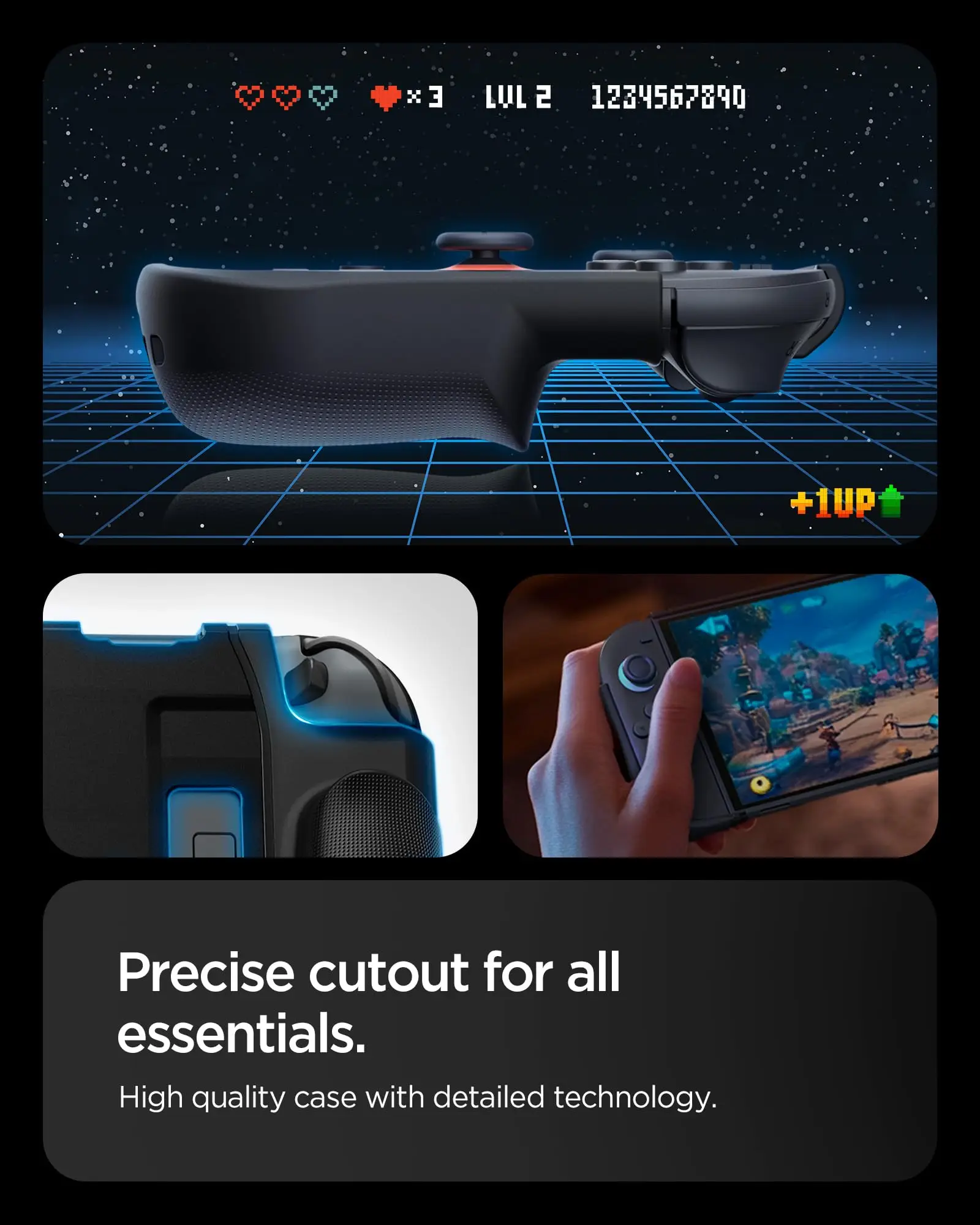 Enhanced Ergonomic Protective Case with Handle Grip