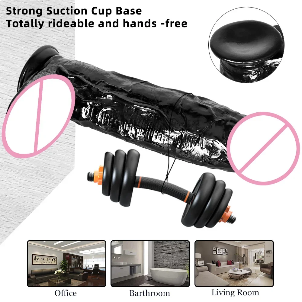 12cm Thick Realistic Huge Dildo Fake Penis Strong Suction Cup Anal Dildos Adult Sex Toys for Man Couple Toy Men's Masturbator