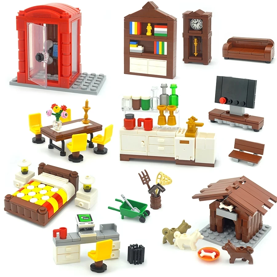 Gold Box Cityscape Building Blocks Kit - Creative DIY Educational Toy Set