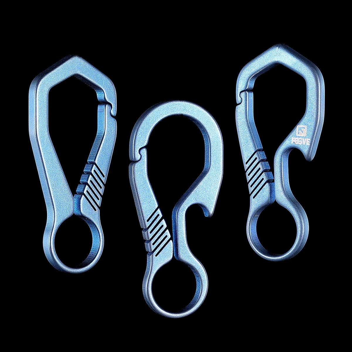 

Anodized Blue Titanium Key Chain EDC for Car Keychain Buckle Luxury Lightweight Key Rings Holder Durable Carbiner Jewelry Gift
