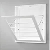 Whitmor MDF, Wood, Steel Wall Mounted Drying Rack for Storage, White 3