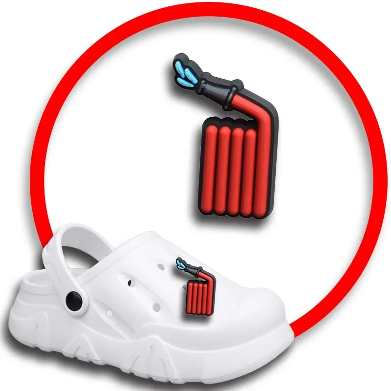 

Упаковка булавок для Crocs, шармы, аксессуары для обуви, украшение для пожарного, джинсы, женские сандалии, пряжка, Детские сувениры, мужские значки, подарок для мальчика и девочки