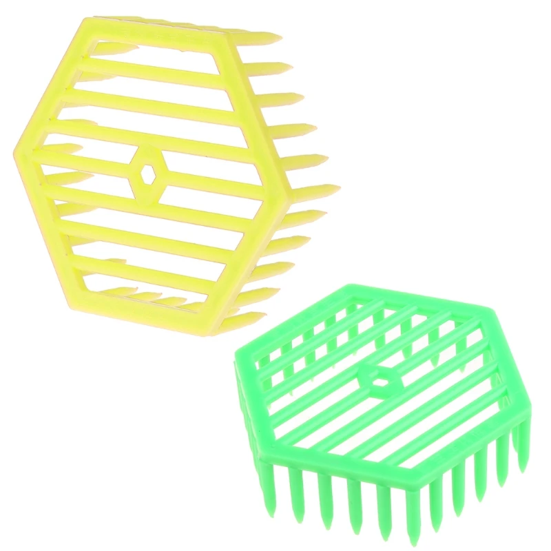 

Beekeeping Multi Color Plastic Cages Needle Type Hexagon Cage Cell Room Queen Rearing Bees Tools House Box Supplies 45BE