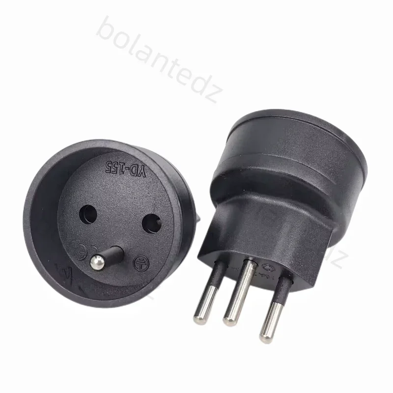 European France TO Swiss plugs Travel Adapter plug adapter ac adapter 3 pin plug 10A 250V Power Plug EU to Switzerland Electrical Plug