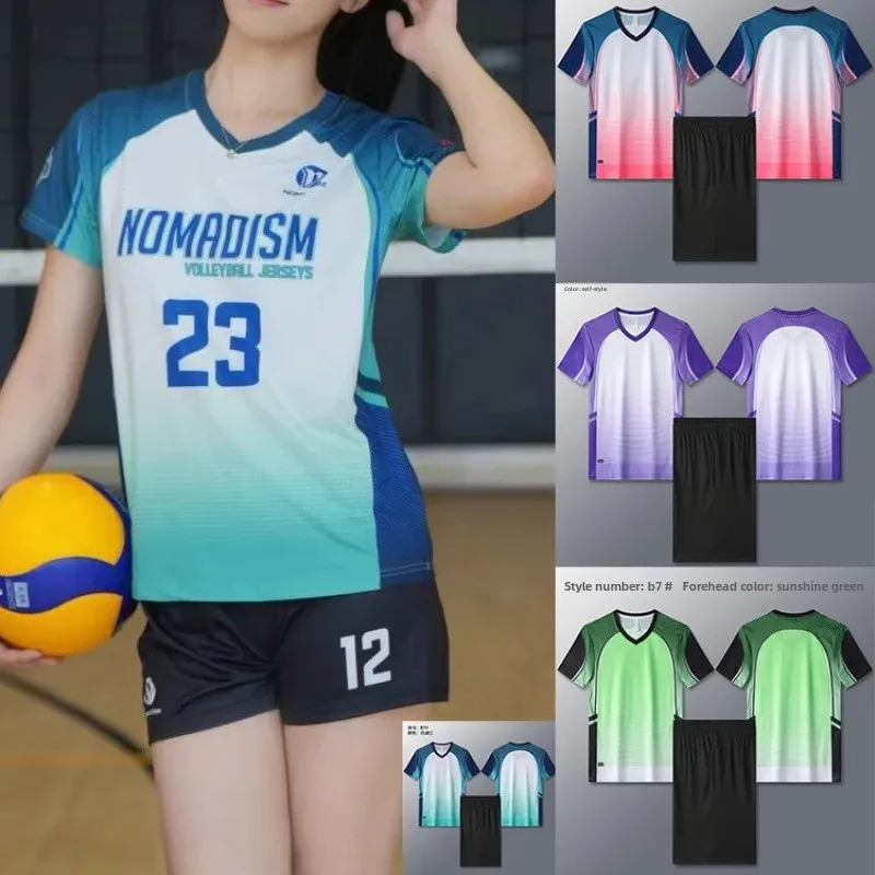 Sports Volleyball Uniform Set Training Competition Teamwear Men's Women's Badminton Tennis Table Tennis Outfit
