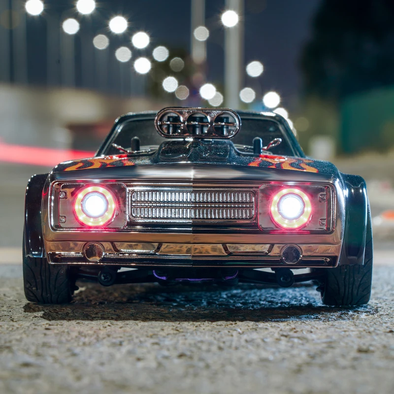 SCY 16303 2.4G 1/16 RTR 4WD 전기 고속 오프로드 드리프트 RC카, 레트로 LED 조명, 평평한 러닝 머슬카, RC 자동차 선물