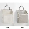 1Pcs Wall Mounted Storage Bag Fabric Hanging Basket Bedroom Organizer Bag Book Magazines Phone Holder Hook 3