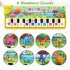110x36cm Musical Piano Mat for Kids Toddlers Keyboard with 8 Dinosaur Sounds Baby Mat Musical Carpet Educational Toys for Kids 2