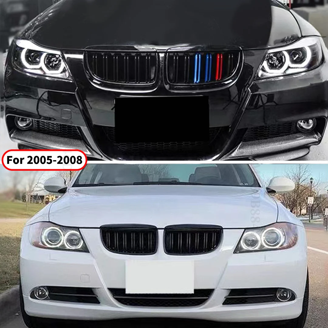 Gloss Black Front Kidney Grill For BMW 3 Series E90 E91 2006-2008 – Direct Fit Replacement