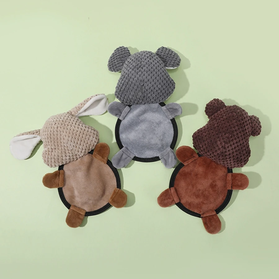 1 PC Voice Mouse Teddy Gold Hair Bite Doll Plush Dog Toy