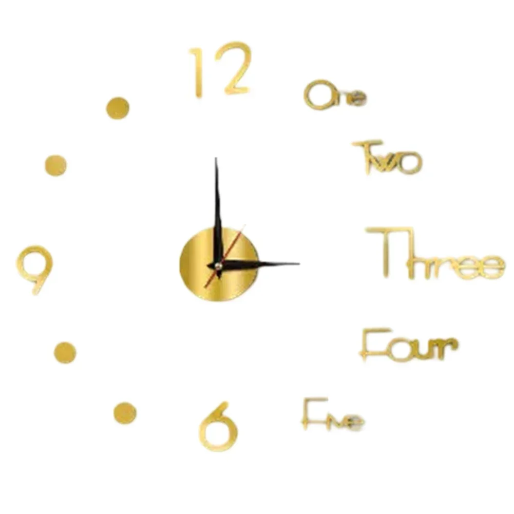 New Modern Design Large Wall Clock 3D DIY Quartz Clocks Fashion Watches Acrylic Mirror Stickers Living Room Home Decor Horloge wall clock,wall clock sticker