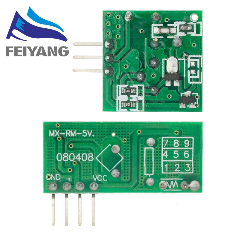 433 Mhz RF Sender und Empfänger Modul Link Kit für ARM/MCU WL DIY 315 MHZ/433 MHZ Drahtlose Fernbedienung für Arduino Diy Kit – Detail 3