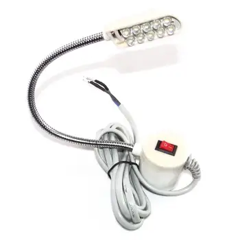 매우 밝은 LED 재봉틀 조명, 10 LED 다기능 구스넥 작업 램프, 선반, 드릴 프레스, 작업대, 핫세일